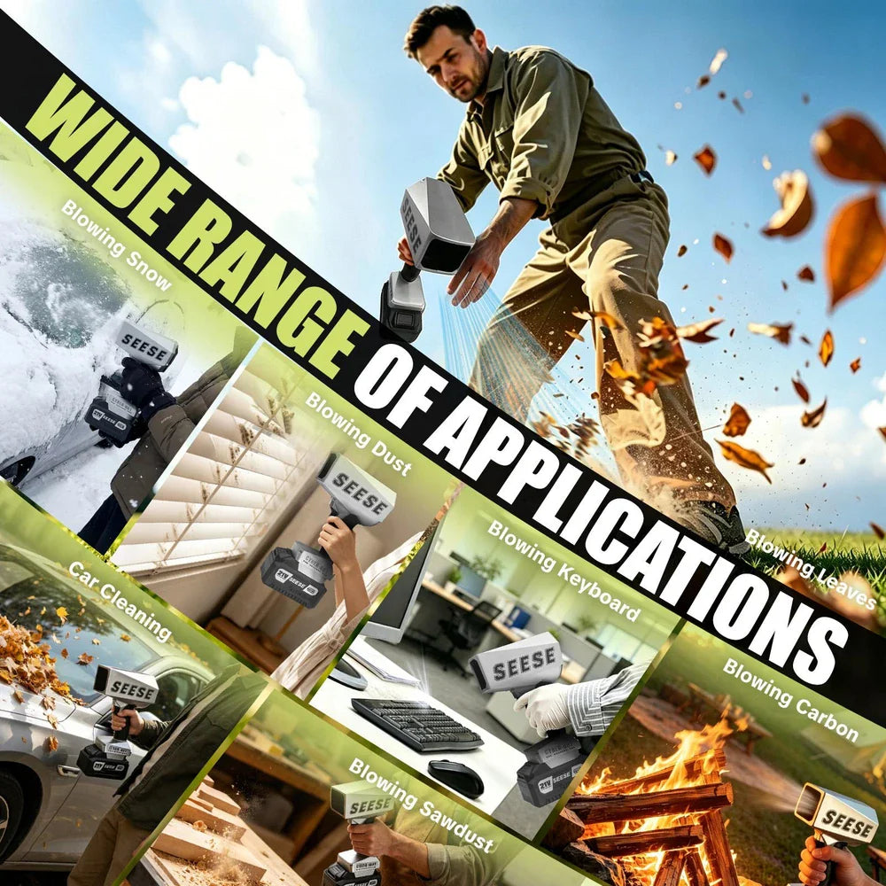 SEESE Cordless Turbo Leaf Blower