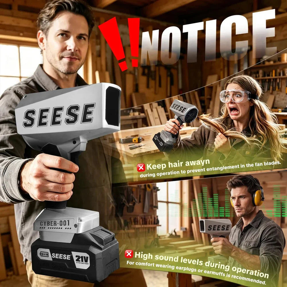 SEESE Cordless Turbo Leaf Blower