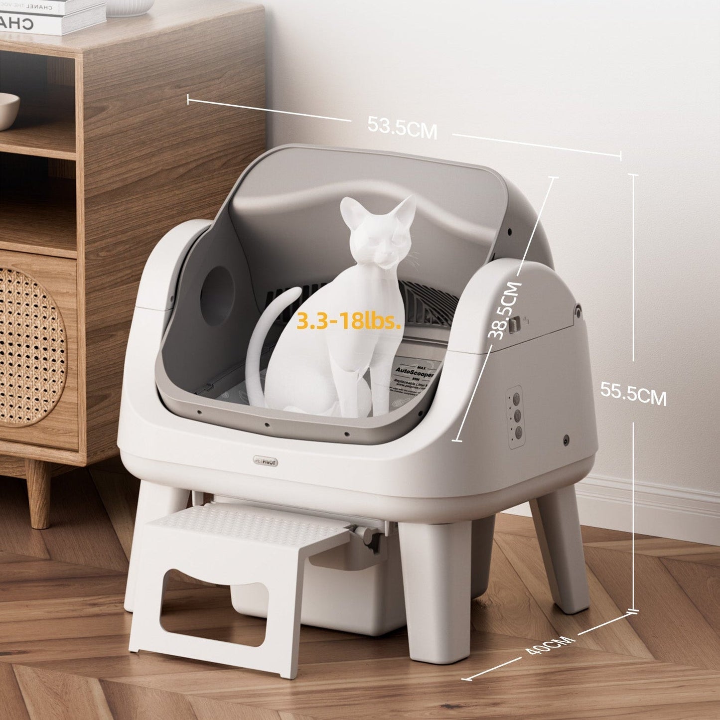 Auto Scooper 12 Lite Cat Litter Box
