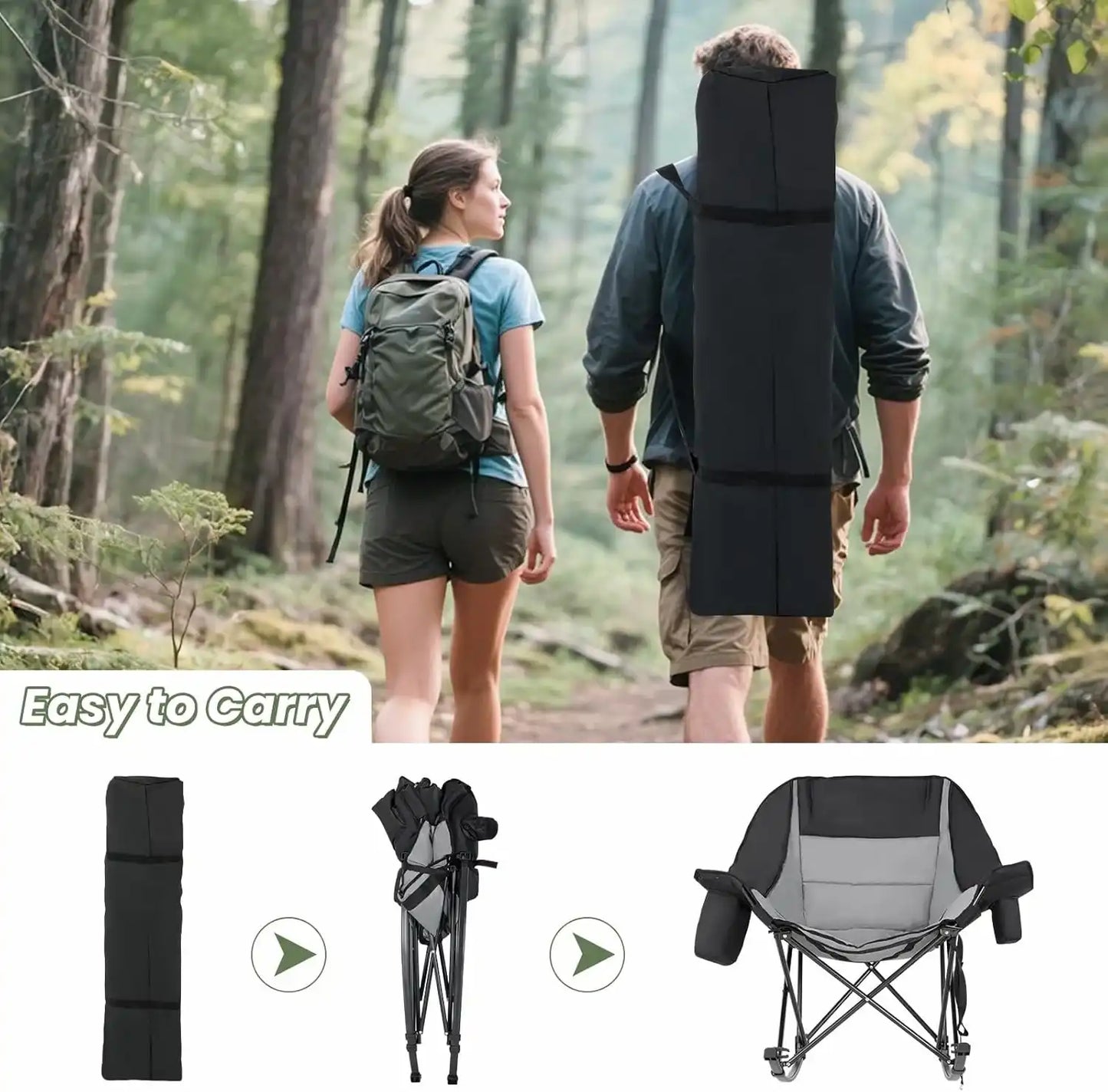 Portable Folding Leisure Rocking Chair