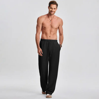 Men's Ribbed Sleeveless Tank Top & Pants 2-Piece Set